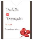 Polka Wine Wedding Label 3.25x4